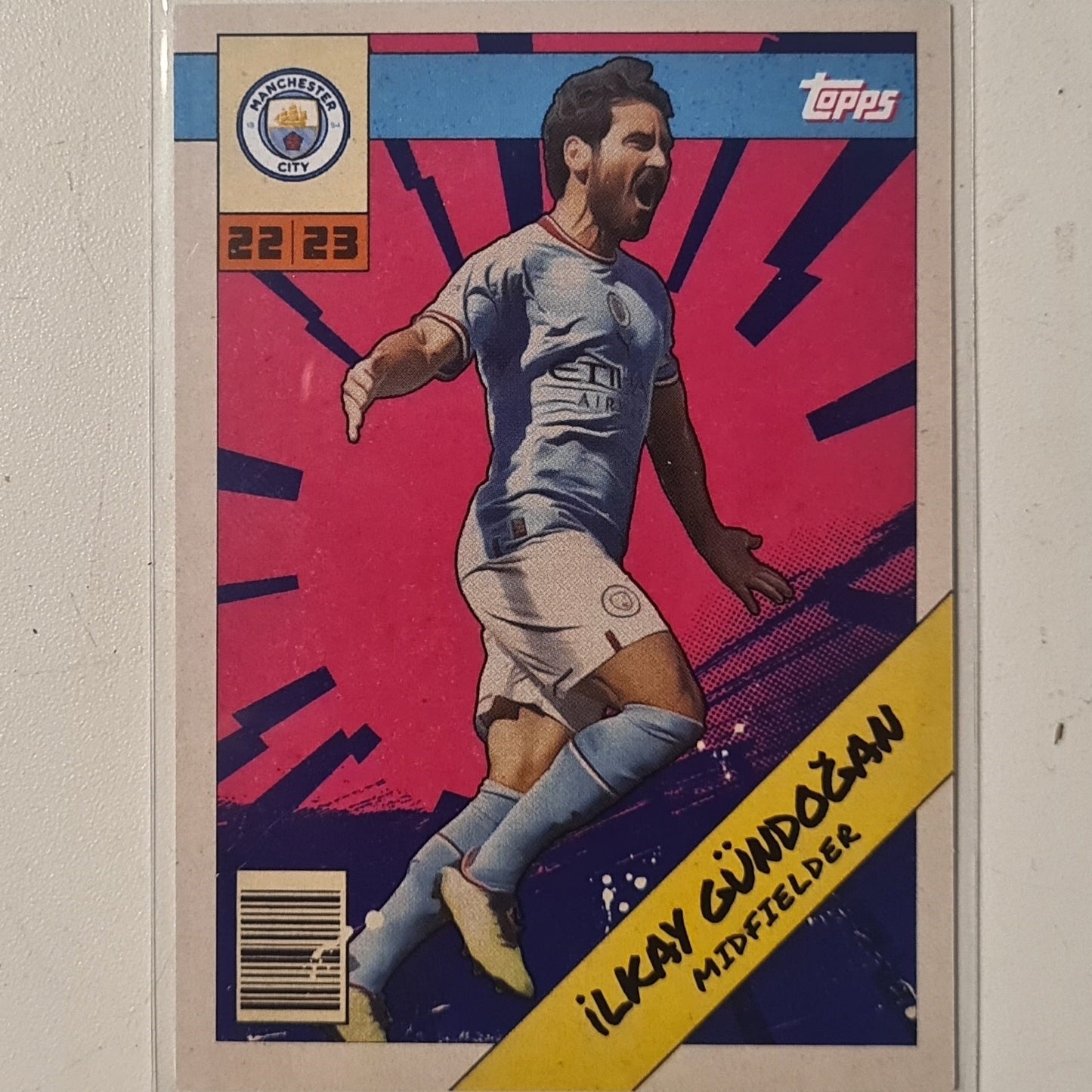 Ilkay Gundogan 2022 Topps Manchester City Fan set  MCH-3  Football Manchester City ex-mint cased