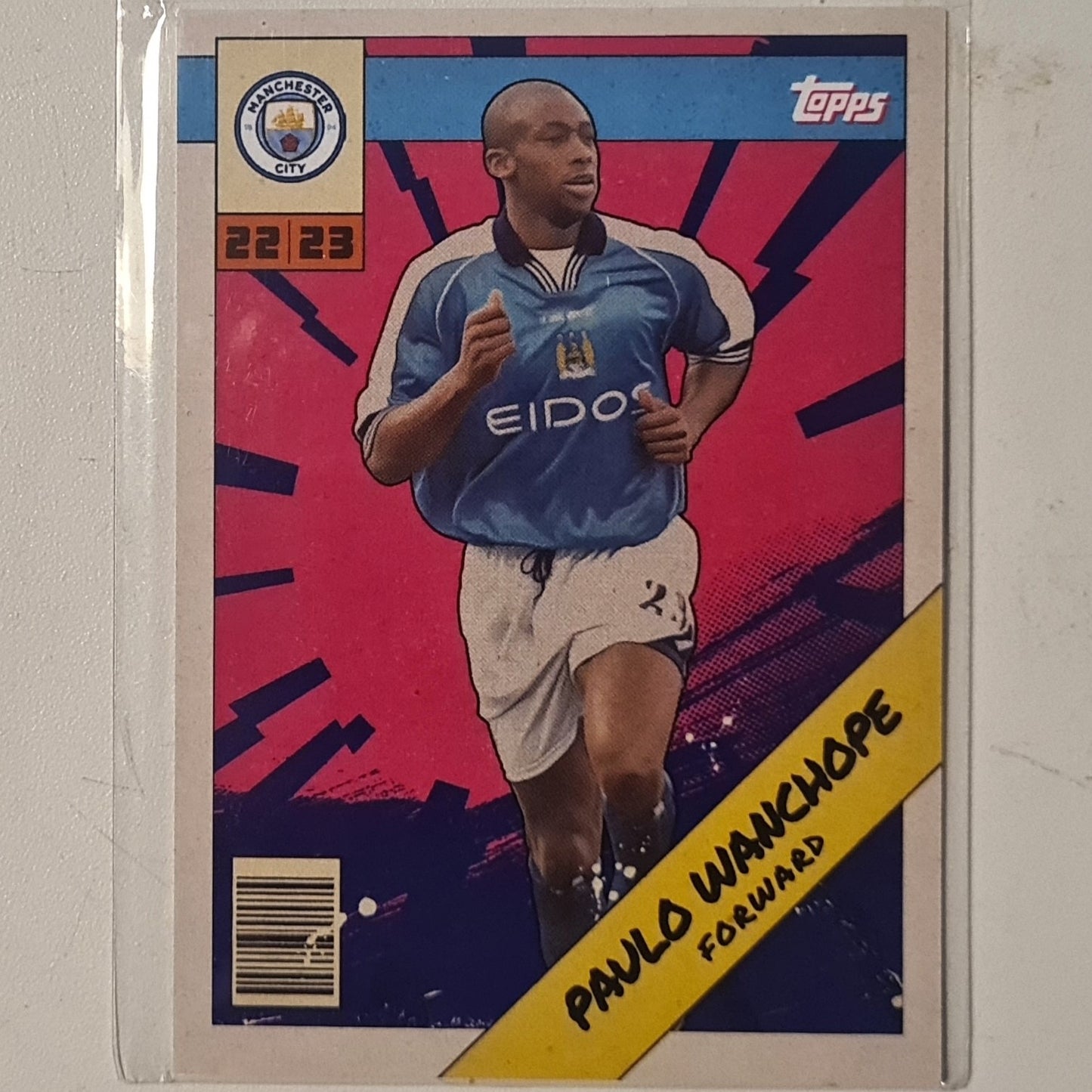 Paulo Wanchope 2022 Topps Manchester City Fan set C MCH-8  Football Manchester City ex-mint cased