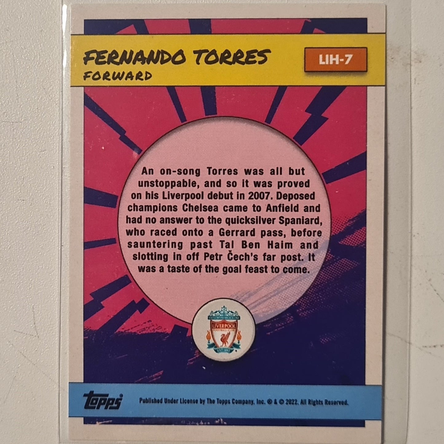 Fernando Torres 2022 Topps Liverpool FC Fan set  MIH-7  Football Liverpool ex-mint cased