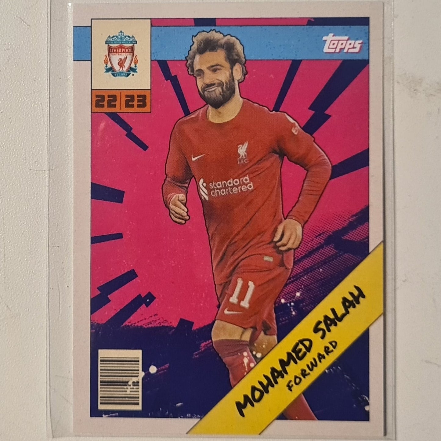 Mohamed Salah 2022 Topps Liverpool FC Fan set  LIH-10  Football Liverpool ex-mint cased