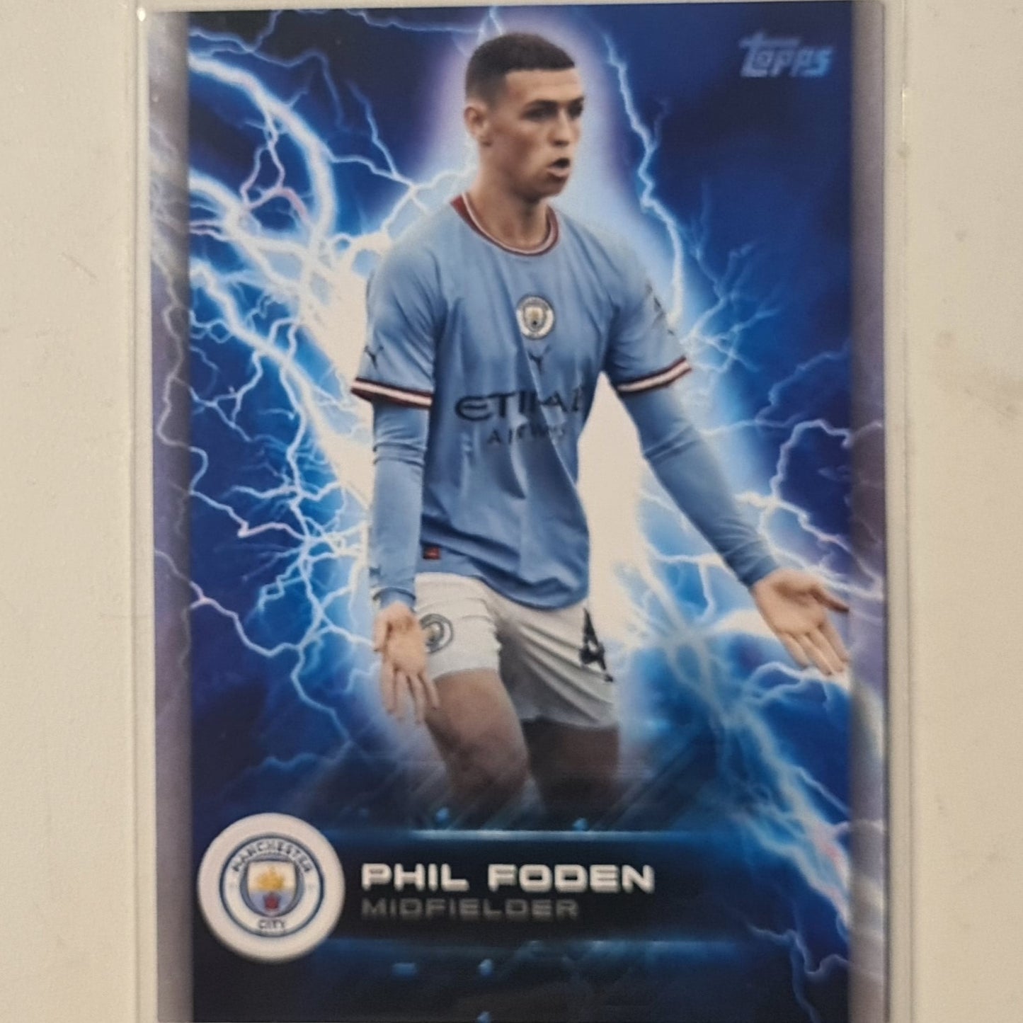 Phil Foden 2022 Topps Manchester City Fan set  MCS-1  Football Manchester City ex-mint cased