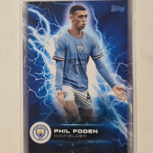 Phil Foden 2022 Topps Manchester City Fan set  MCS-1  Football Manchester City ex-mint cased