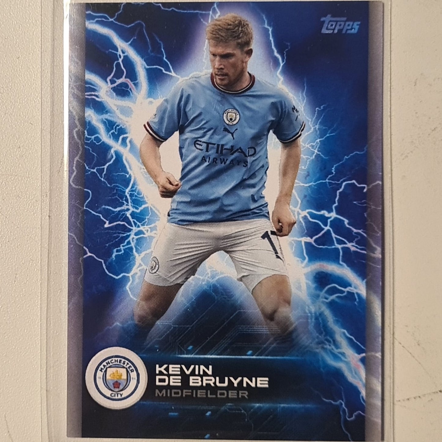 Kevin De Bruyne 2022 Topps Manchester City Fan set  MCS-3  Football Manchester City ex-mint cased
