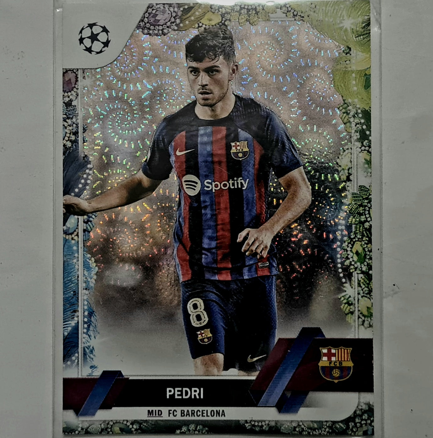Pedri 2023Topps Champions League Carnival #136 Football Barcelona Ex-mint