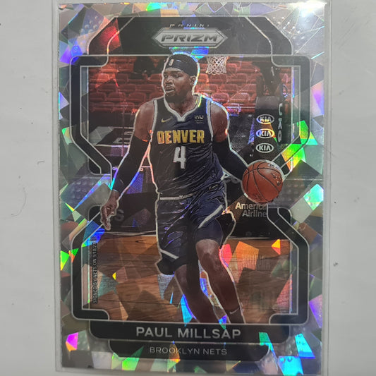 Paul Millsap 2021-22 Panini Prizm cracked ice #46 NBA Basketball Denver Nuggets ex-mint sleeved