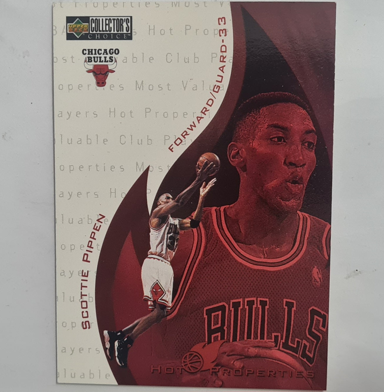 Scottie Pippen Upper-Deck Hot Properties #359 NBA Basketball Chicago Bulls excellent sleeved