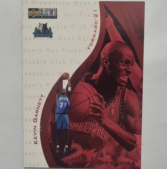 Kevin Garnett Upper-Deck Hot Properties #371 NBA Basketball Minnesota Timberwolves excellent sleeved