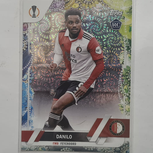 Danilo 2023 Topps Europa League Carnival variant Rookie RC #13 Football Feyenoord ex-mint sleeved