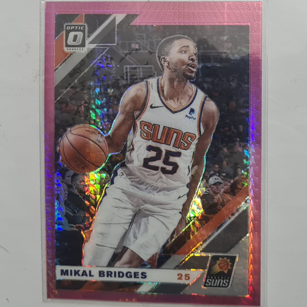 Mikal Bridges 2019-20 Panini Donruss Optic pink prizm #125 NBA Basketball Phoenix Suns Ex-mint sleeved