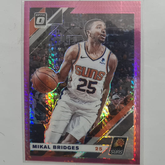 Mikal Bridges 2019-20 Panini Donruss Optic pink prizm #125 NBA Basketball Phoenix Suns Ex-mint sleeved
