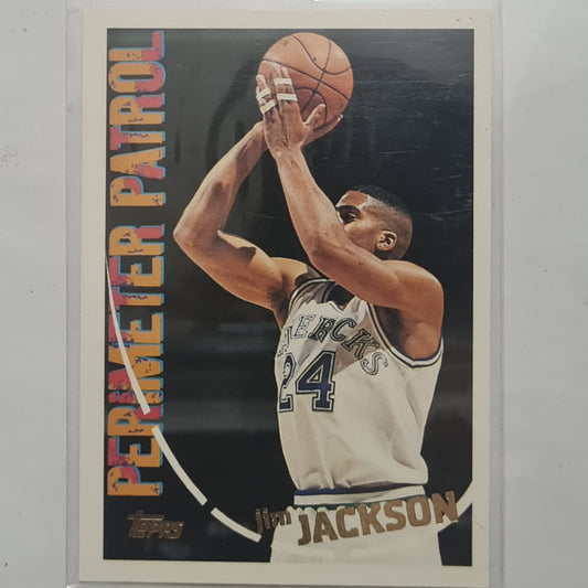 Jim Jackson 1995 Topps perimeter Patrol #303 NBA Basketball Dallas Mavericks excellent sleeved