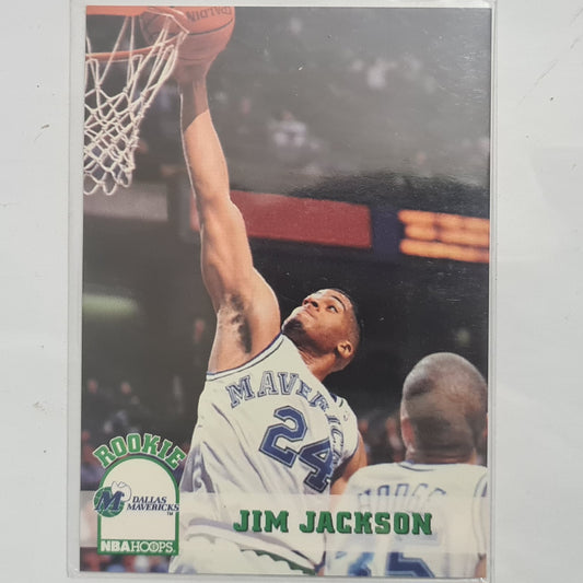 Jim Jackson 1993 Skybox NBA Hoops Rookie RC #48 NBA Basketball Dallas Mavericks excellent sleeved
