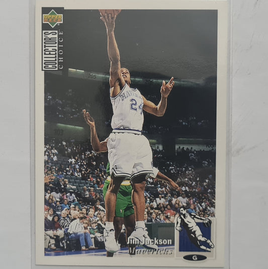 Jim Jackson 1994 Upper-Deck collectors choice #224 NBA Basketball Dallas Mavericks excellent sleeved