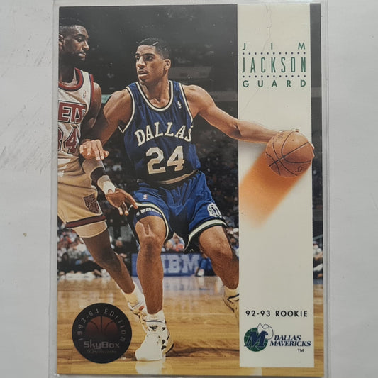 Jim Jackson 1993 Skybox 93-94 premium Rookie RC #57 NBA Basketball Dallas Mavericks excellent