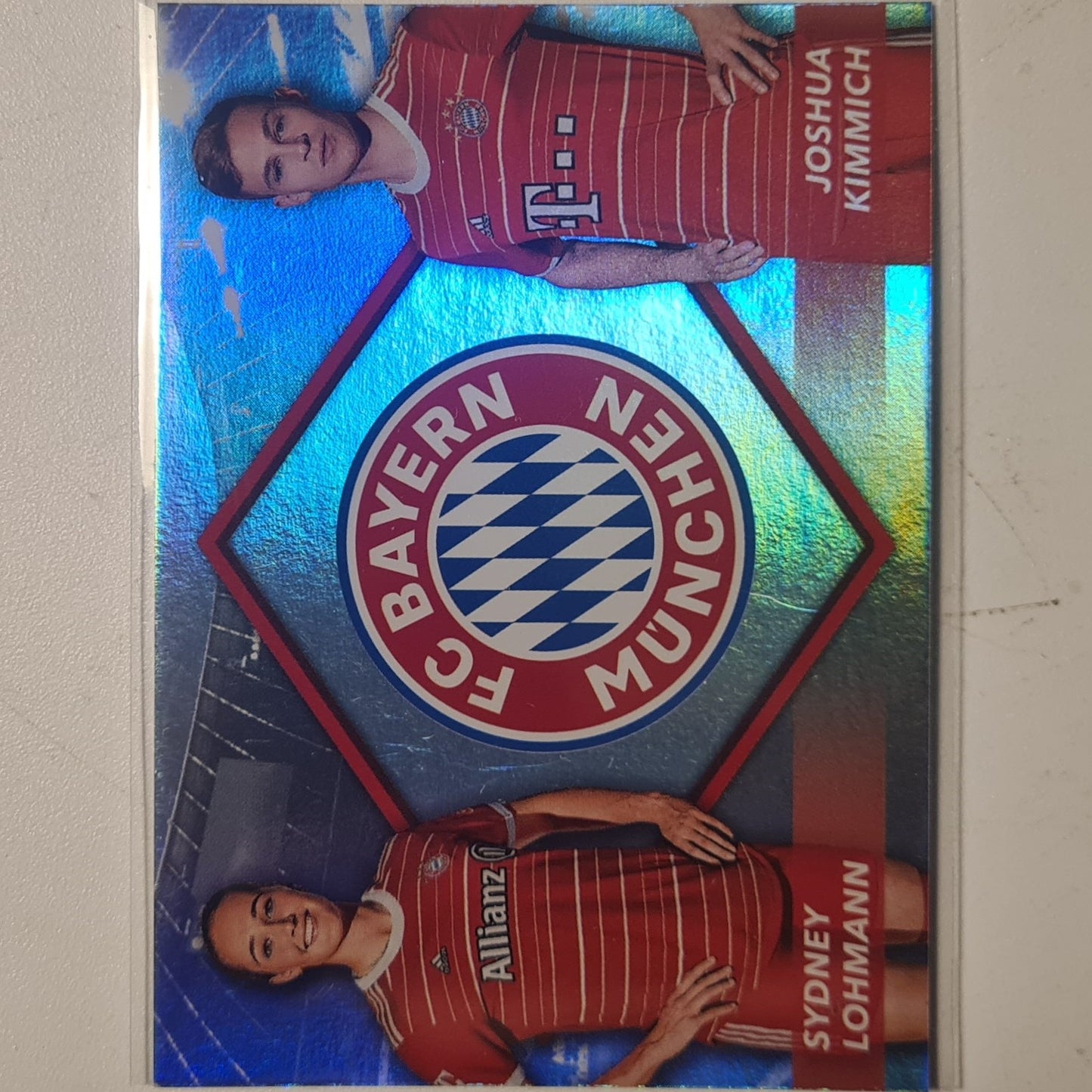 Sydney Lohmann Joshua Kimmich Topps 2023 Bayern Munich German issue set EV-LK football mint sleeved