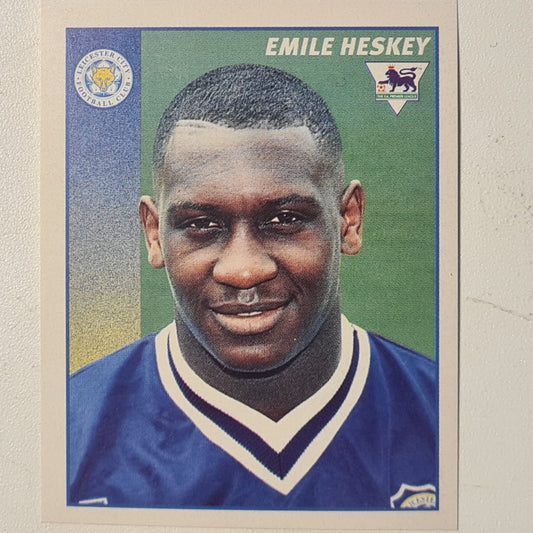 Emile Heskey 1997 Merlin 97 sticker #228 Football Leicester City very good sleeved