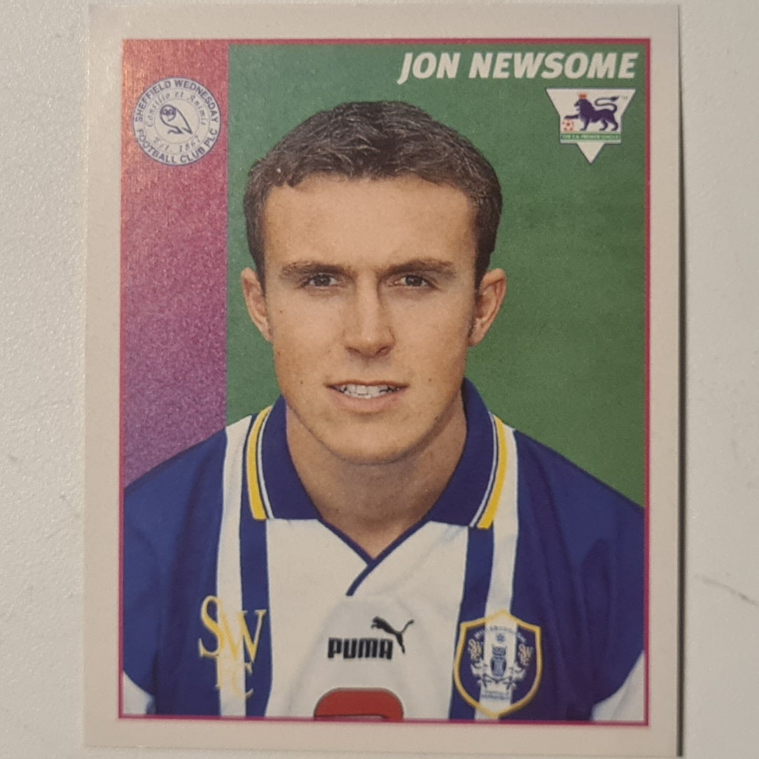 Jon Newsome 1997 Merlin 97 sticker #390 Football Sheffield Wednesday very good sleeved