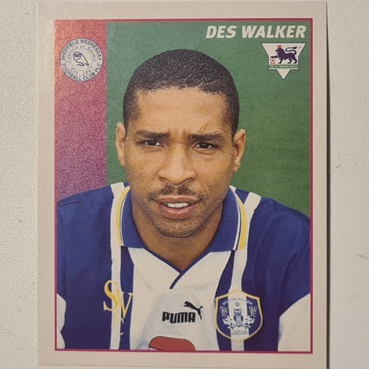Des Walker 1997 Merlin 97 sticker #391 Football Sheffield Wednesday very good sleeved
