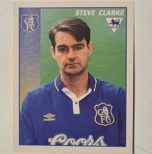 Steve Clarke 1997 Merlin 97 sticker #90 Football Chelsea very good sleeved