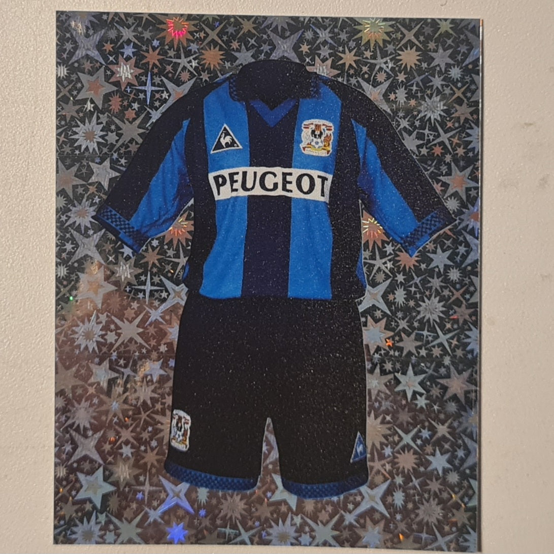 Peugeot jersey 1997 Merlin 97 sticker foil #108 Football Coventry very good sleeved