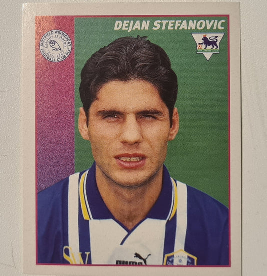 Dejan Stefanovic Merlin 1997 Premier League 97 football sticker #392 Soccer Sheffield Wednesday very good sleeved