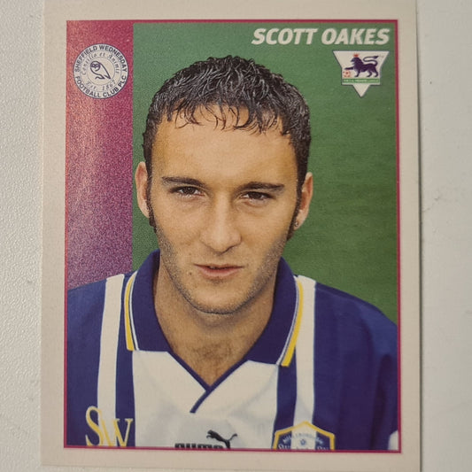 Scott Oakes Merlin 1997 Premier League 97 football sticker #396 Soccer Sheffield Wednesday very good sleeved