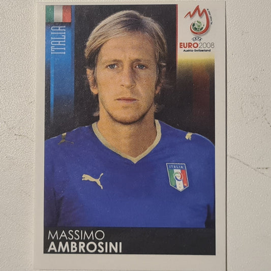 Massimo Ambrosini Panini Euro 2008 football sticker #294 Soccer Italy Excellent sleeved