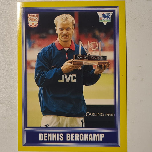 Dennis Bergkamp 1998 Merlin FA Premier League 98 Sticker #250 Football Arsenal Excellent