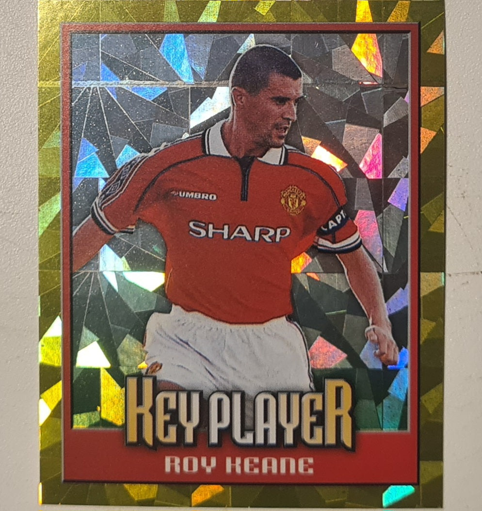 Roy Keane 2000 Merlin FA Premier League super refractor Sticker #284 Football Manchester United very good