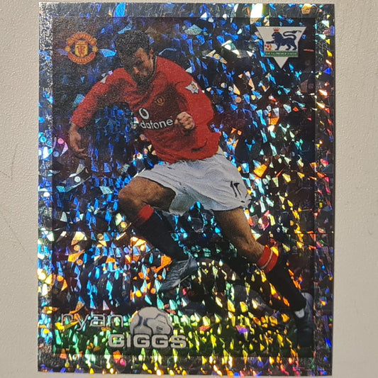 Ryan Giggs 2001 Merlin FA Premier League sticker SUPER ACTION HOLOGRAM #E Football Manchester United very good