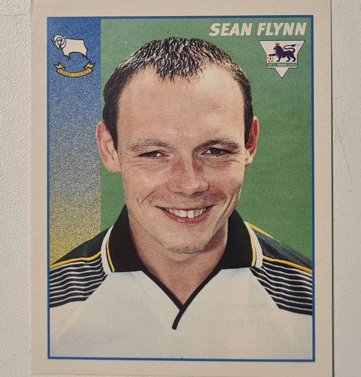Sean Flynn 1997 Merlin Premier league 97 sticker #151 Football Derby County Very good