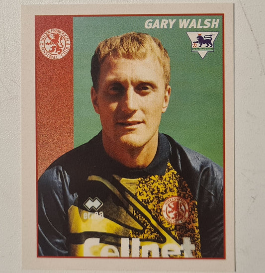 Gary Walsh 1997 Merlin Premier league 97 sticker #310 Football Middlesbrough Very good