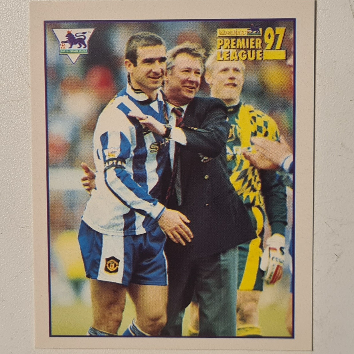 Eric Cantona 1997 Merlin Premier league 97 sticker #267 Football Manchester United Very good