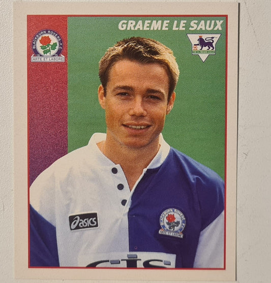 Graeme Le Saux 1997 Merlin Premier league 97 sticker #63 Football Blackburn Rovers Very good