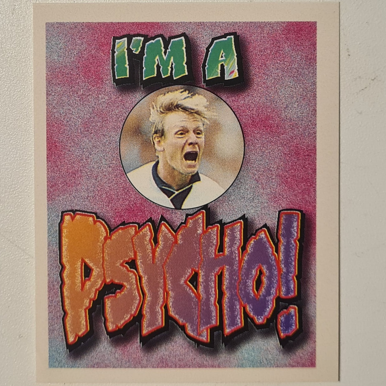 Stuart Pearce 1997 Merlin Premier league 97 psycho sticker #W Football England Very good