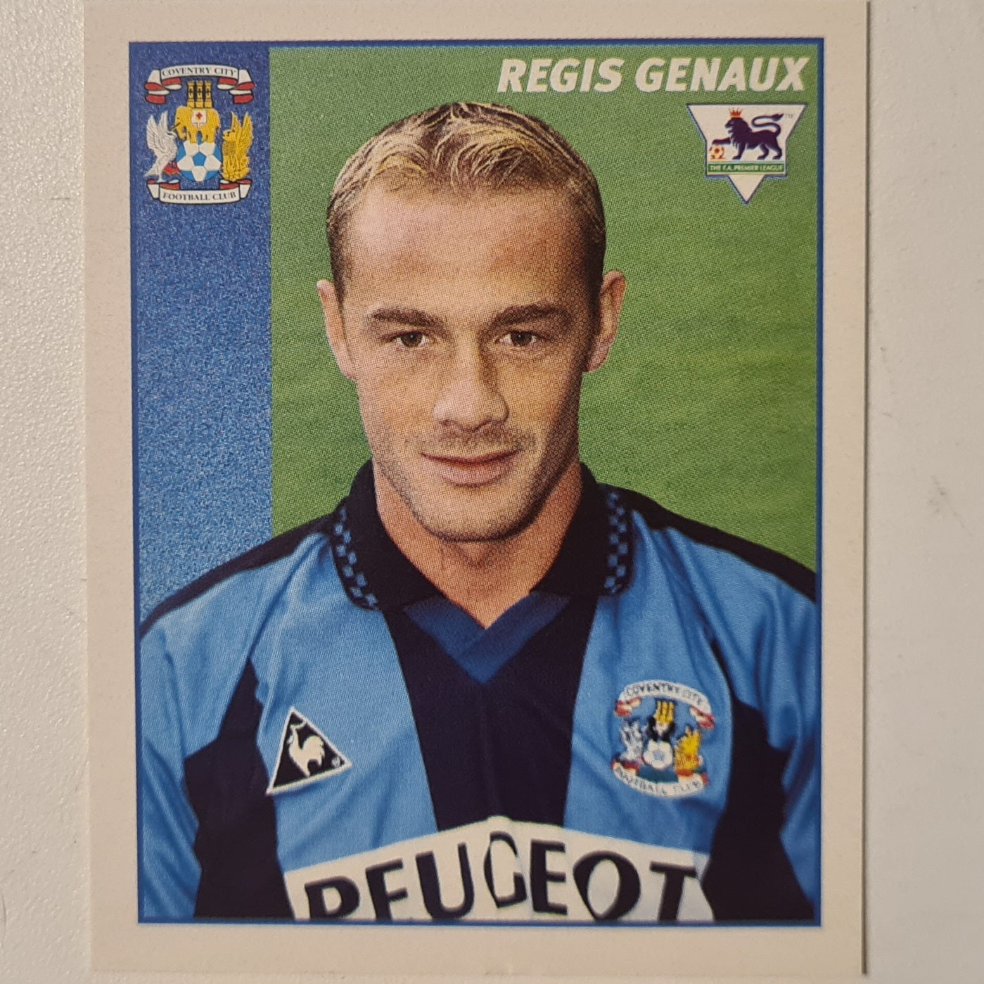 Regis Genaux 1997 Merlin Premier league 97 sticker #117 Football Coventry City Very good