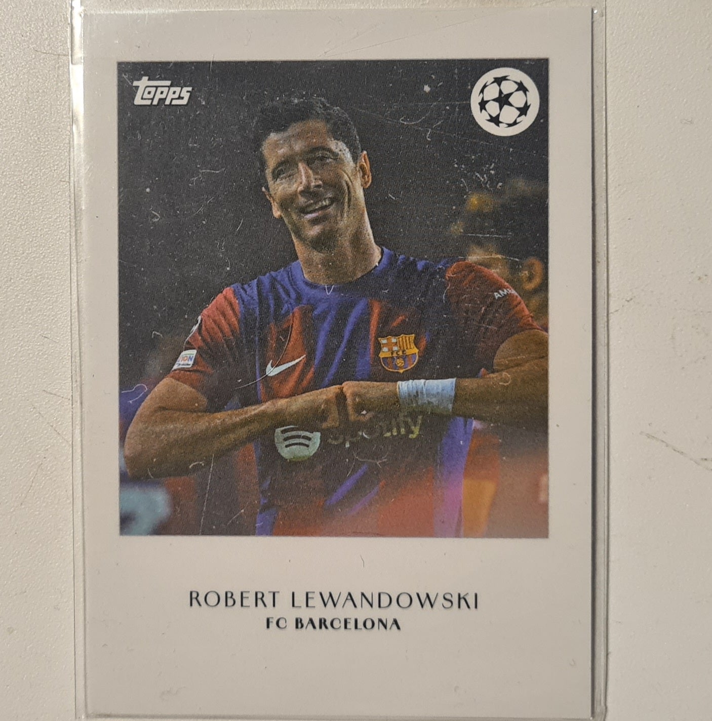 Robert Lewandowski 2024 Topps Simplicidad champions league Football Barcelona ex-mint sleeved