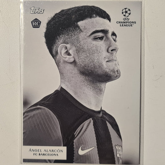 Angel Alarcon 2024 Topps Simplicidad champions league Rookie RC Football Barcelona ex-mint sleeved