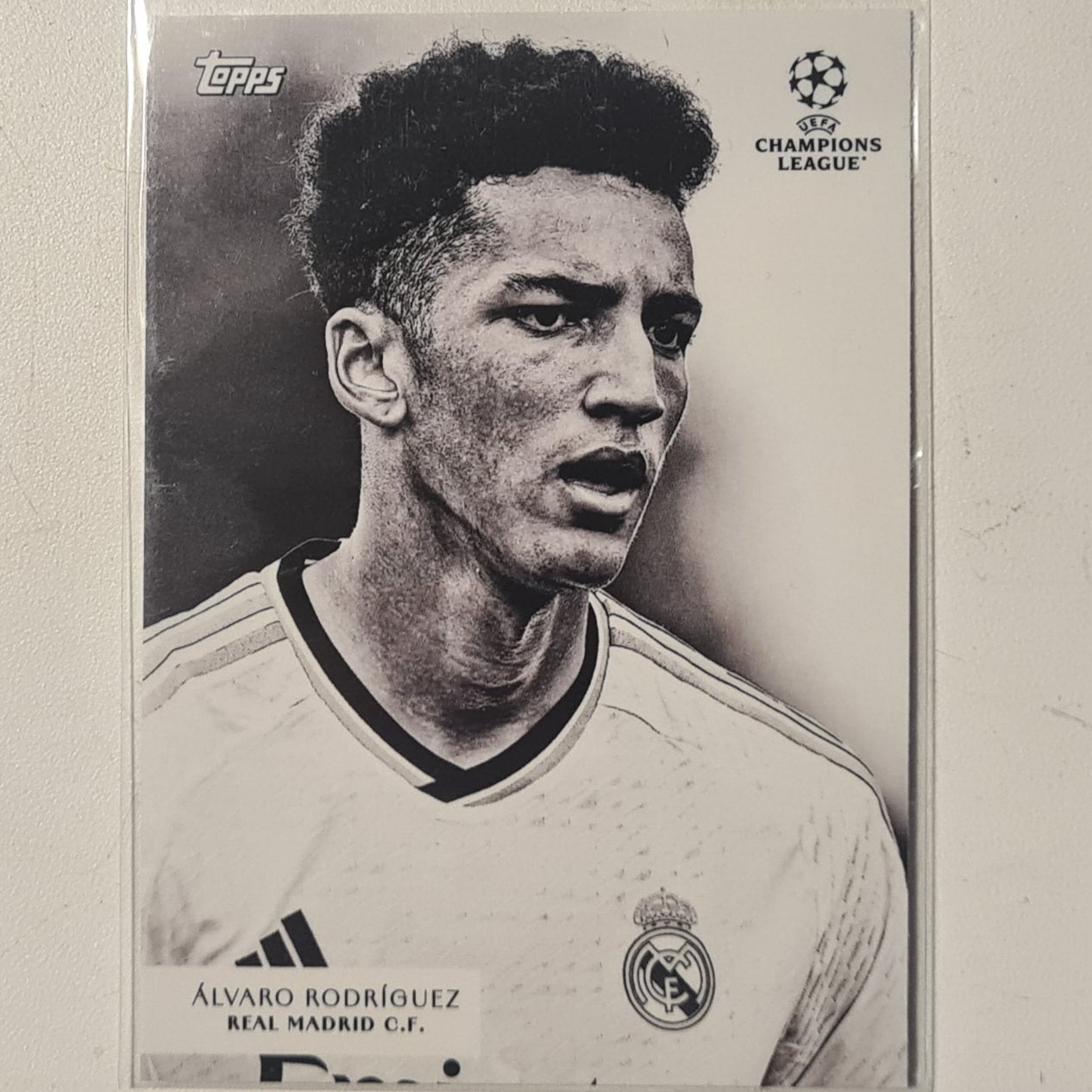 Alvaro Rodriguez 2024 Topps Simplicidad champions league  Football Real Madrid ex-mint sleeved
