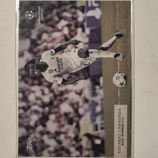 Eduardo Camavinga 2024 Topps Simplicidad champions league Football Real Madrid ex-mint sleeved