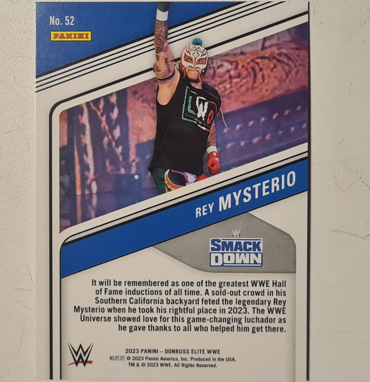 Rey Mysterio 2023 Panini Donruss Elite #52 WWE Wrestling ex-mint sleeved
