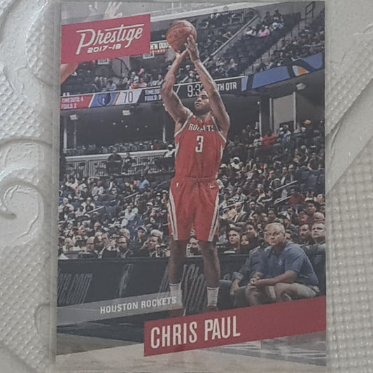 Chris Paul 2017-18 Panini Prestige #112 NBA Basketball Houston Rockets Excellent sleeved