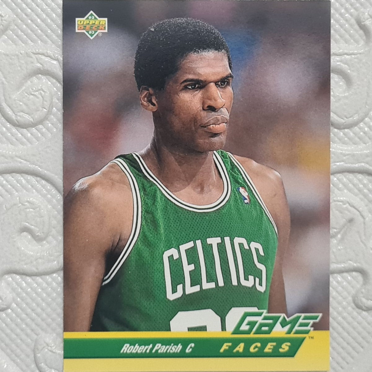 Robert Parish 1993 Upper-Deck Game Faces #493 NBA Basketball Boston Celtics Excellent sleeved