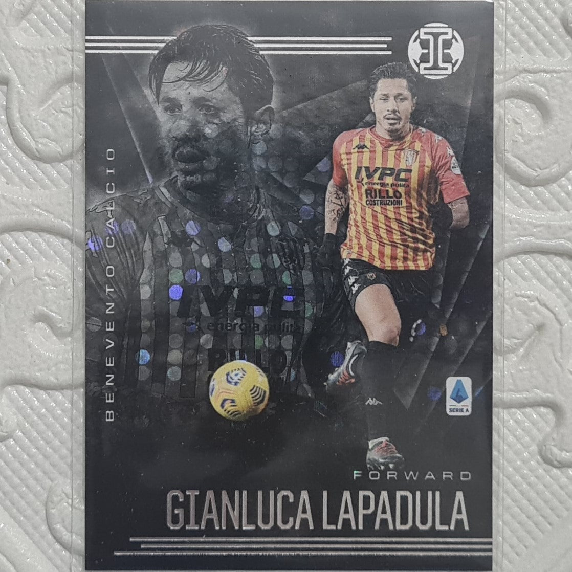 Gianluca Lapadula 2020-21 Panini Chronicles Illusions spots variant #8 football Benevento Calcio Excellent sleeved