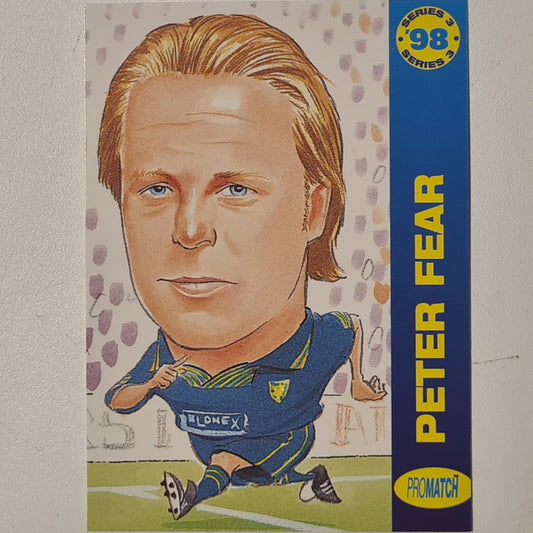 Peter Fear 1998 promatch 98 series 3 premiership #163 Football Wimbledon Ex-mint