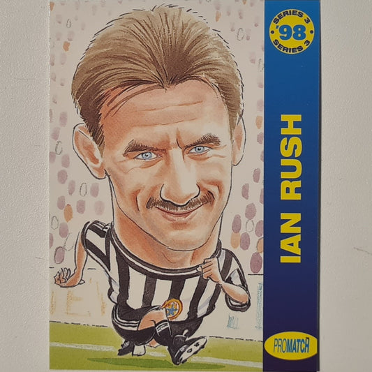 Ian Rush 1998 promatch 98 series 3 premiership #163 Football Newcastle United Ex-mint