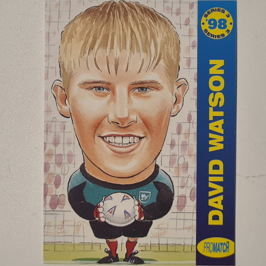 David Watson 1998 promatch 98 series 3 premiership #037 Football Barnsley Ex-mint