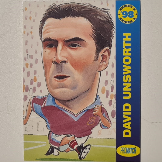 David Unsworth 1998 promatch 98 series 3 premiership #041 Football West Ham United Ex-mint