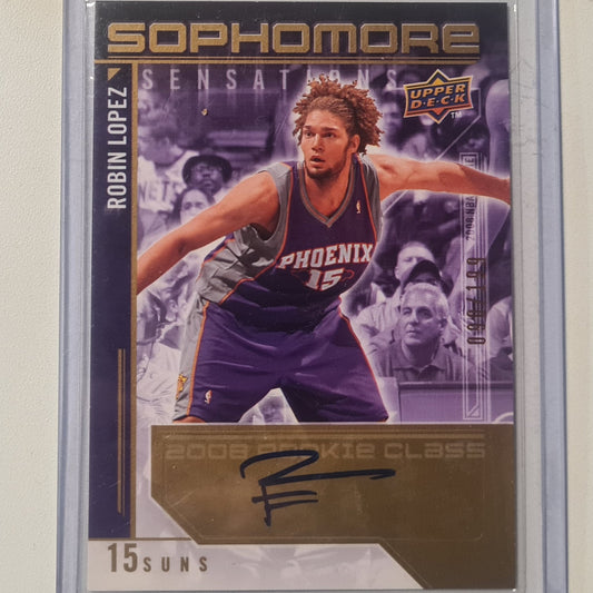 Robin Lopez 2009-10 Upper-Deck Sophomore sensations Auto  SS-RL NBA Basketball Phoenix Suns excellent