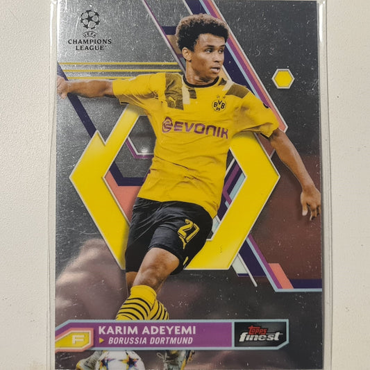Karim Adeyemi 2023 Topps Finest champions league  #31 football Borussia Dortmund mint